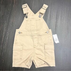 GAP Khaki Overalls Classic Shortalls Size 6-12 Months